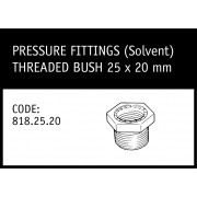 Marley Solvent Threaded Bush 25x20mm - 818.25.20